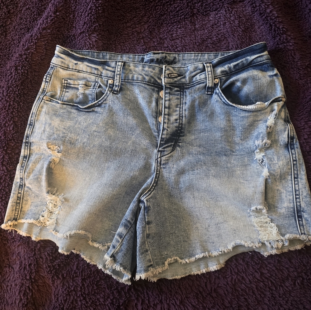 Size 12 high rise jean shorts